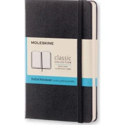 Classic Hard Cover Notebook Pocket Black
