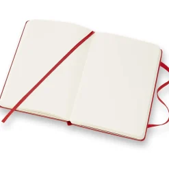 Classic Hard Cover Notebook Pocket Red