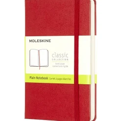 Classic Hard Cover Notebook Pocket Red