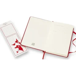 Classic Hard Cover Notebook Pocket Red