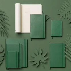 Classic Hard Cover Notebook Pocket Myrtle Green