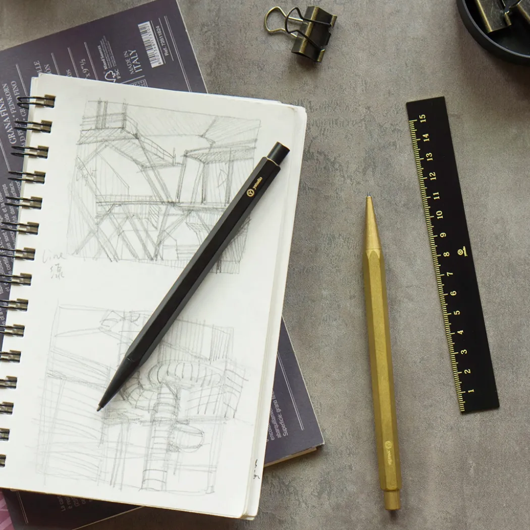 Classic Revolve Skisspenna 2 mm Brass