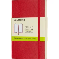 Classic Soft Cover Notebook Pocket Red