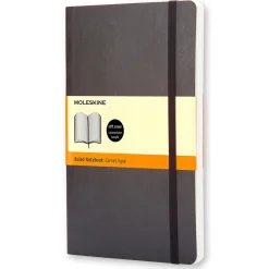 Classic Soft Cover Notebook Pocket Black