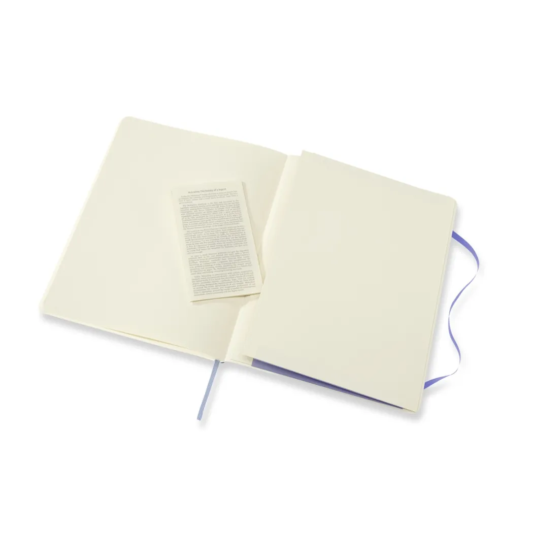 Classic Soft Cover Notebook XL Hydrangea Blue
