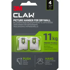 Claw Tavelkrok för gipsvägg 11 kg 4-pack