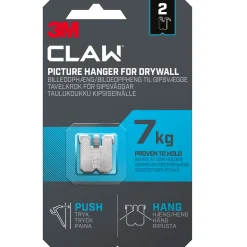 Claw Tavelkrok för gipsvägg 7 kg 2-pack