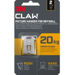 Claw Tavelkrok för gipsvägg 20 kg 2-pack