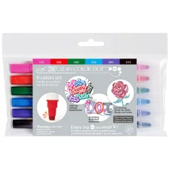 Clean Color DOT Pen 6-set