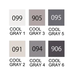 Clean Color Real Brush 6-set Cool Gray