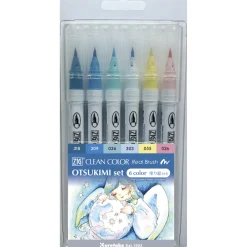 Clean Color Real Brush 6-set Otsukimi colors