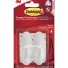Command Självhäftande krokar Design Medium Vit 2-pack
