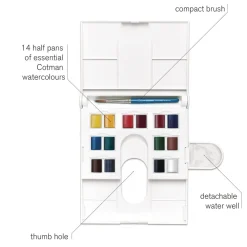 Cotman Akvarellfärg Compact Box 14 ½ - koppar