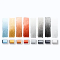 Cotman Akvarellfärg Metallic Set 8 ½ - koppar