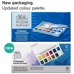 Cotman Akvarellfärg Sketchers Pocket Box 12 ½ - koppar