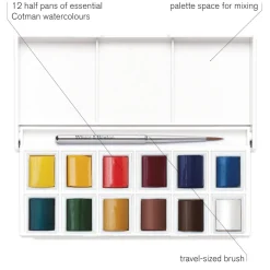 Cotman Akvarellfärg Sketchers Pocket Box 12 ½ - koppar
