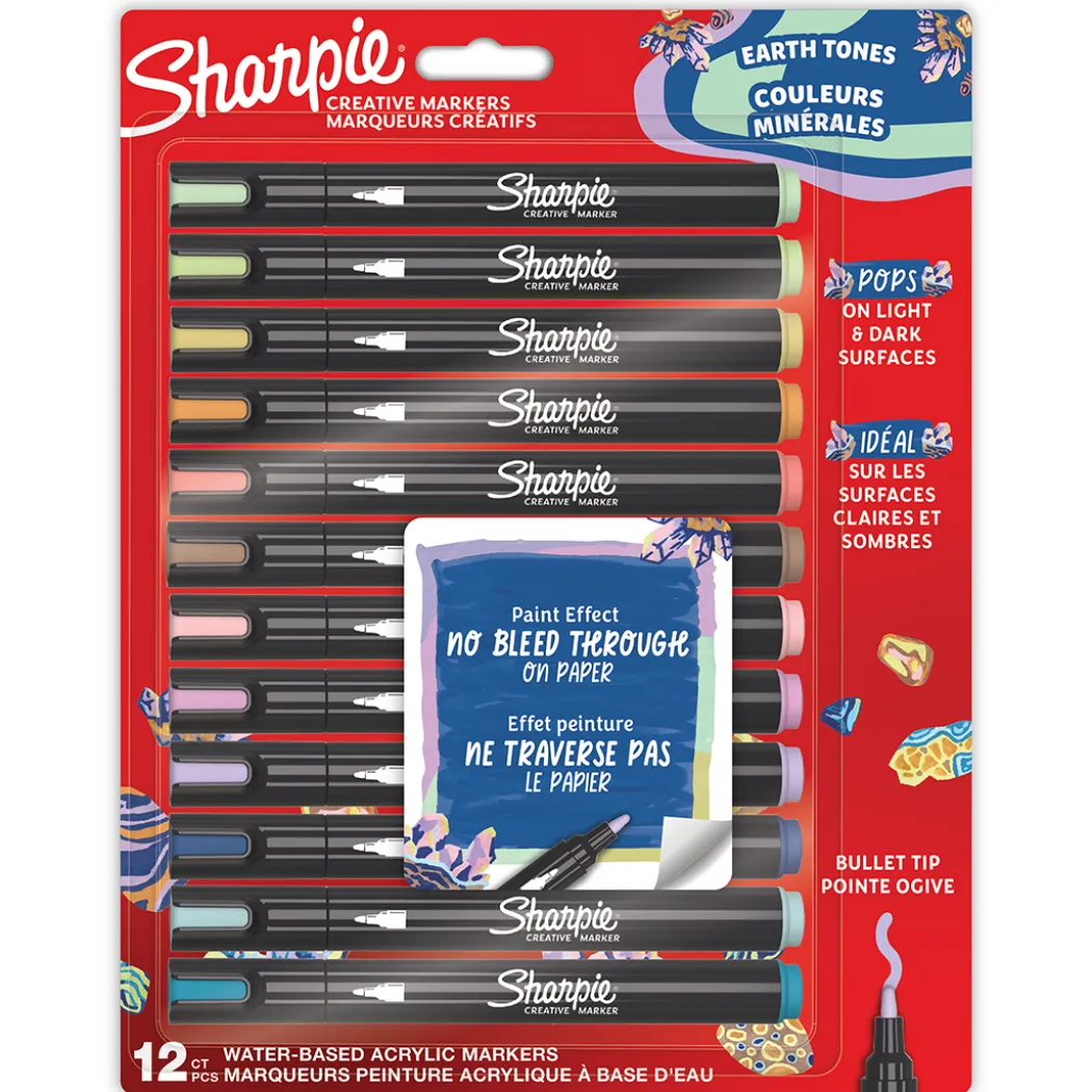 Creative Marker Bullet Tip 12-pack Earth Tones
