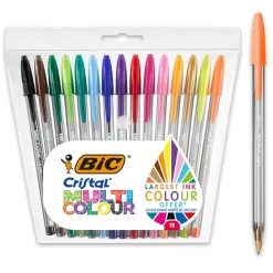 Cristal Multicolor Kulspetspenna 15-pack