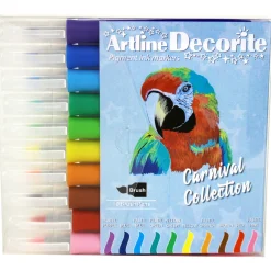 Decorite Brush Marker 10-pack Carnival