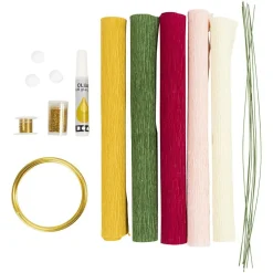 DIY-kit Pappersblommor Blomsterkrans