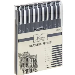 Drawing Pen Fineliners 10-set