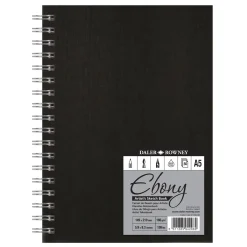 Ebony Artist's Sketch Book Spiral A5
