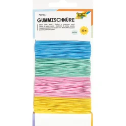 Elastisk smyckestråd 4 x 5 m pastell