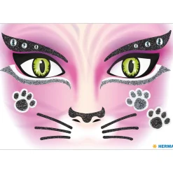 Face Art Ansiktsstickers Katt