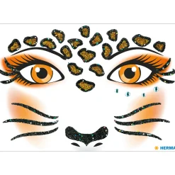 Face Art Ansiktsstickers Leopard
