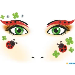 Face Art Ansiktsstickers Nyckelpiga