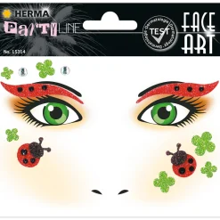 Face Art Ansiktsstickers Nyckelpiga