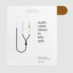 Field Audio cabel Textil 3.5mm till 2x 6.35mm
