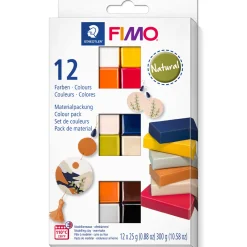 FIMO Soft Modellera 12 x 25 g Natural colours