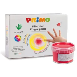 Fingerfärg Basic-set 6x250g