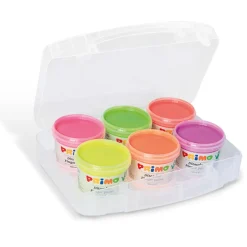 Fingerfärg Fluo-set 6x100g