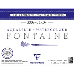 Fontaine Akvarellblock Semi-Glazed 18x24 cm 300g