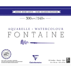 Fontaine Akvarellblock Semi-Glazed 24x30 cm 300g