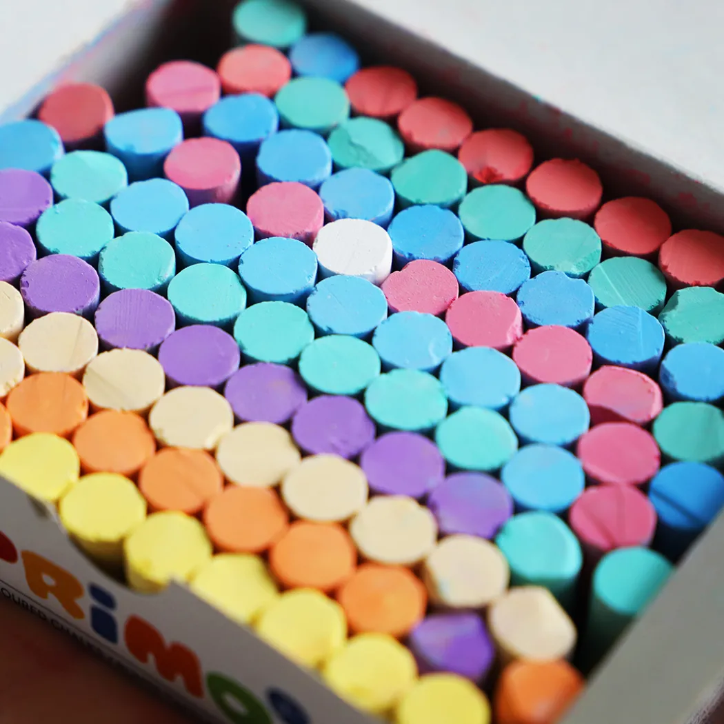 Färgade tavelkritor 100-pack
