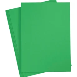 Färgat papper Grön A4 180g 20 ark