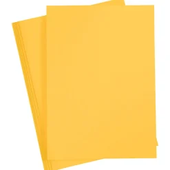 Färgat papper Gul A4 180g 20 ark