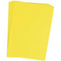 Färgat papper Gul 25 st 180 g