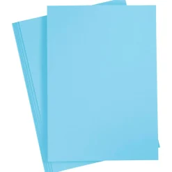 Färgat papper Ljusblå A4 180g 20 ark