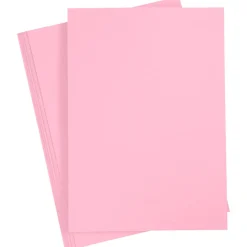 Färgat papper Ljusrosa A4 180g 20 ark