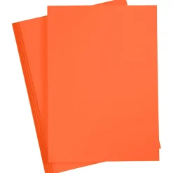 Färgat papper Orange A4 180g 20 ark