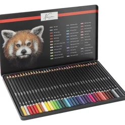 Färgpennor Artist 36-set plåtlåda
