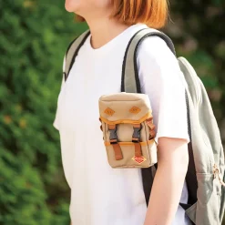 Förvaringsväska Mini Backpack Pouch Beige