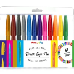 Fude Touch Brush Sign Pen 12-set Basic