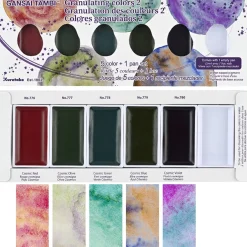Gansai Tambi Akvarell 5-set Granulating Colors 2