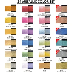Gansai Tambi Akvarell 24-set Metallic