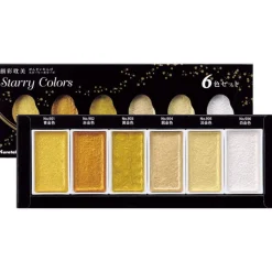 Gansai Tambi Akvarell 6-set Starry Colors
